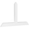 Ekena Millwork Portland Architectural Grade PVC Gable Bracket, 48"W x 28"H x 2"D x 4"F, 14/12 Pitch GBP048X28X0204POR00 - alternate 1